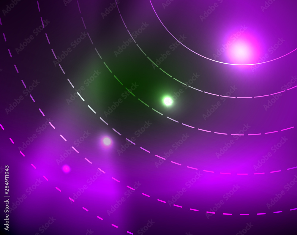 Neon circles abstract background Neon circles abstract background