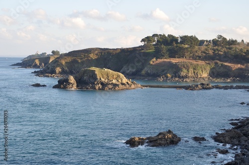 Tableau sur toile The Brittany coast in Saint Quay Portrieux