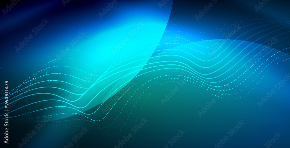 Neon wave background Neon wave background