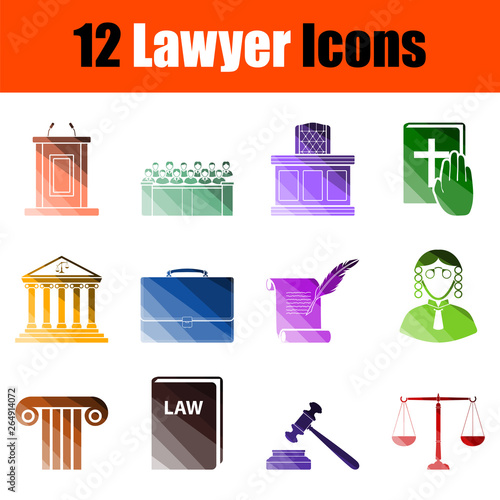 Lawyer Icon Set