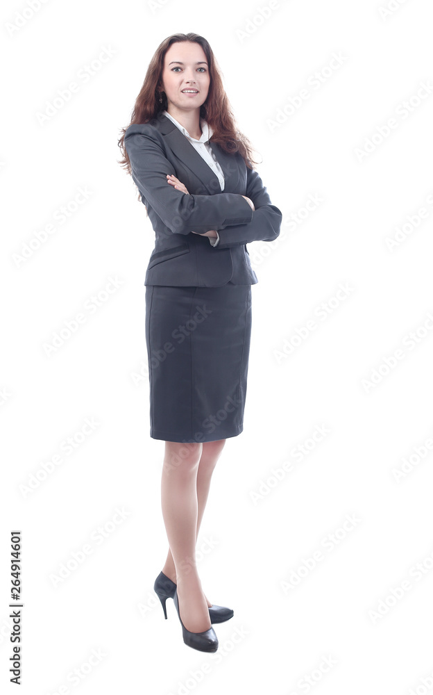 portrait of a confident modern business woman.isolated on white portrait of a confident modern business woman.isolated on white