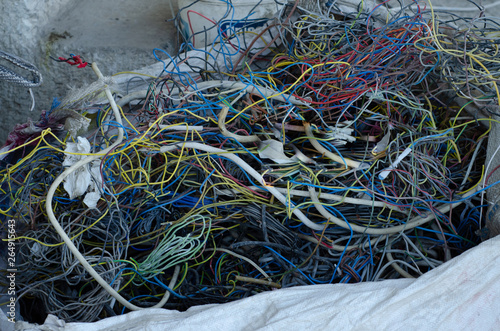 Cables metal recycle center photo