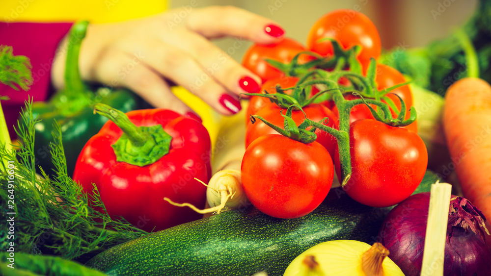 Many healthy colorful vegetables Many healthy colorful vegetables