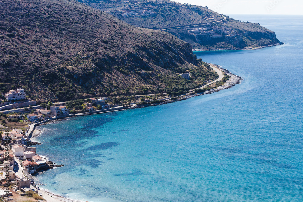 Naklejka premium Greek coastline on Peloponnese