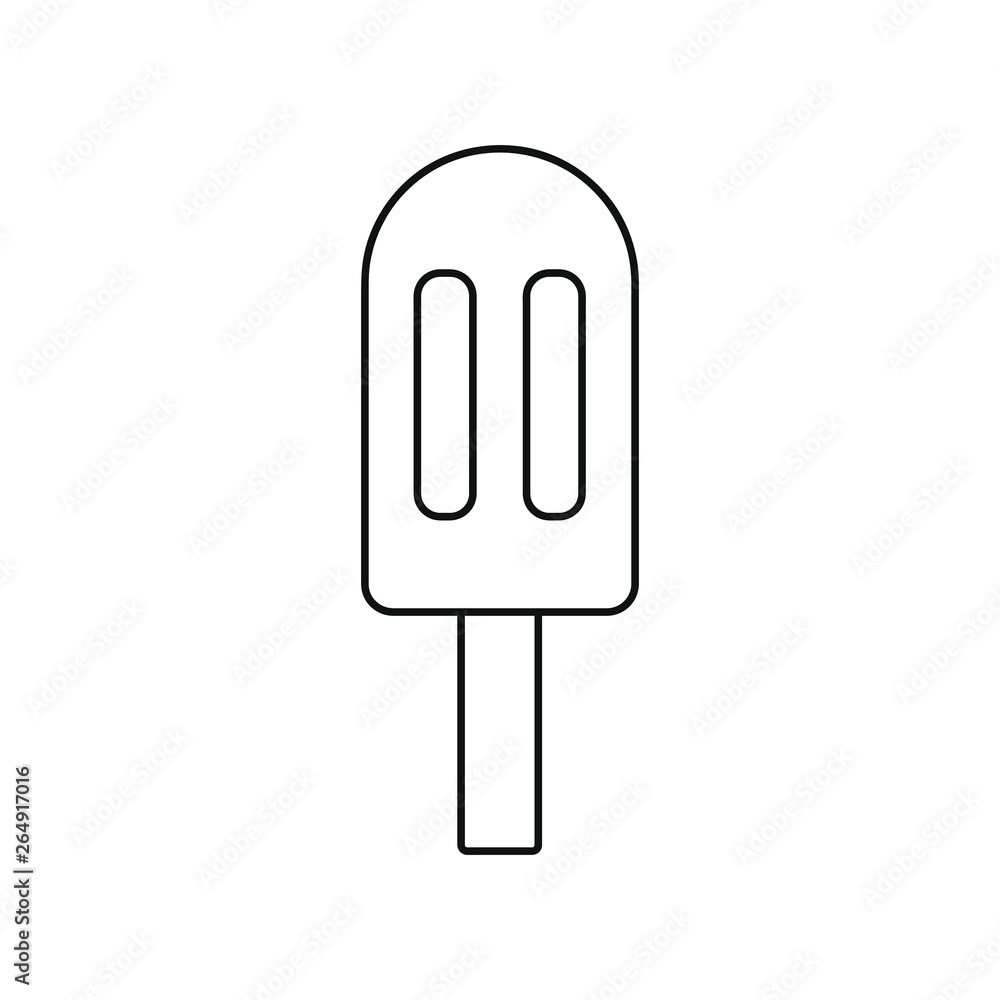 ice cream icon in trendy flat style ice cream icon in trendy flat style