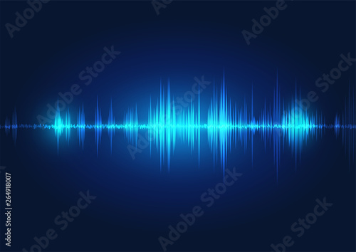 line soundwave abstract background © prat