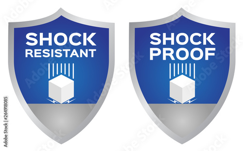 shock resistance icon . vector	