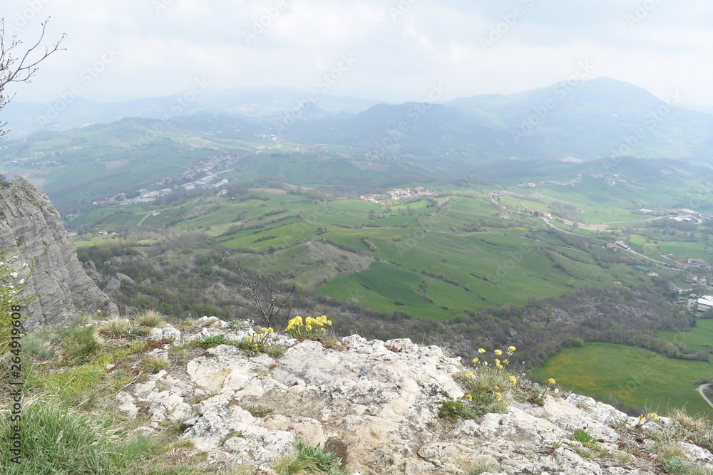 Outdoor and trekking in nature, italian hills 