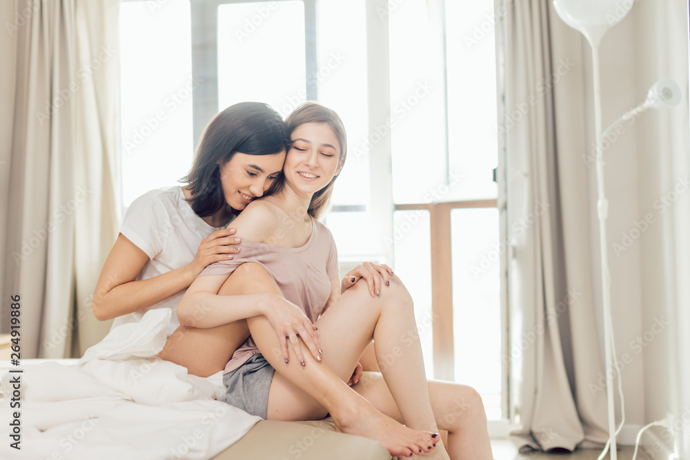 same-sex attraction. sexual orientation. close up photo. two girls are in homosexual relationships same-sex attraction. sexual orientation. close up photo. two girls are in homosexual relationships