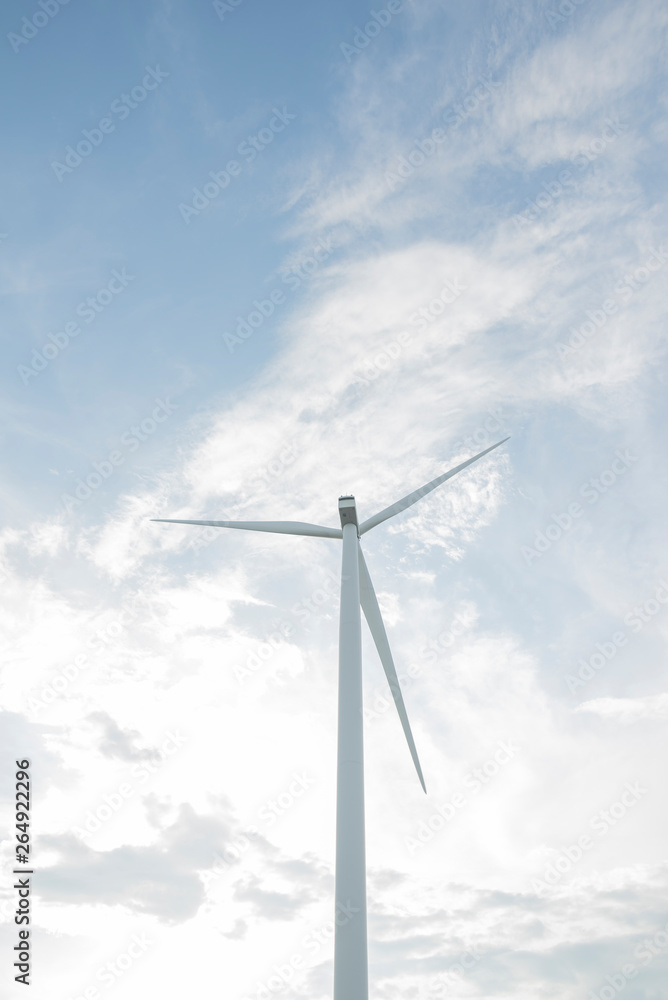 Wind farm. Wind turbines generating electricity Wind farm. Wind turbines generating electricity