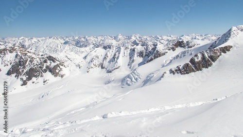 beautiful skitouring spring season in otztal alps © luciezr