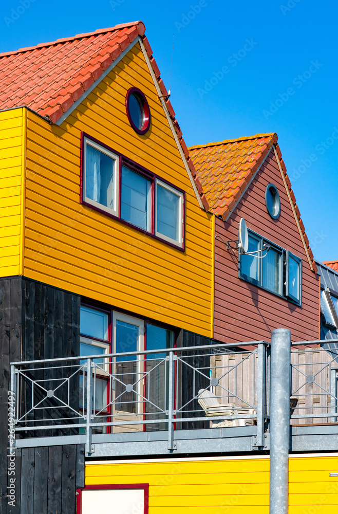 Bunte Häuser in Stavoren,Holland