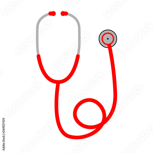 stethoscope icon isolated