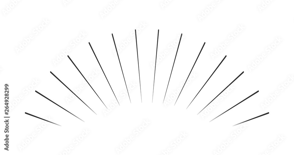 Starburst burst rays spark sunrise firework sunbeam burst line radial vintage emblem. Vector illustration isolated on white background. Starburst burst rays spark sunrise firework sunbeam burst line radial vintage emblem. Vector illustration isolated on white background.