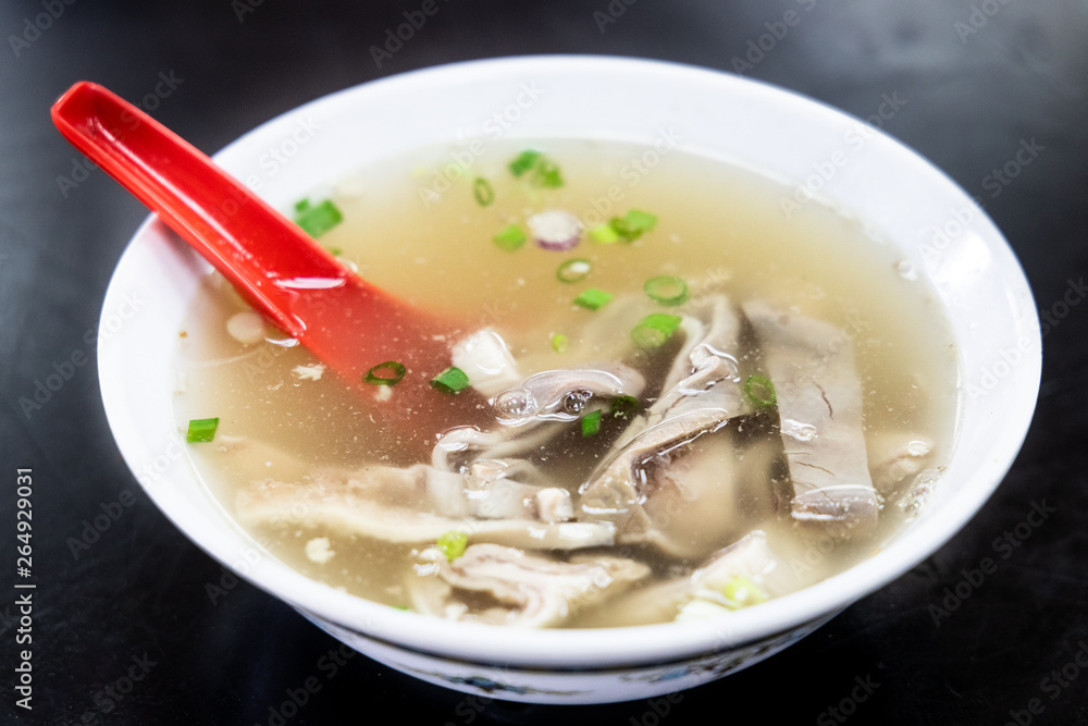 Pork stomach peppar soup, delicacy food among Chinese