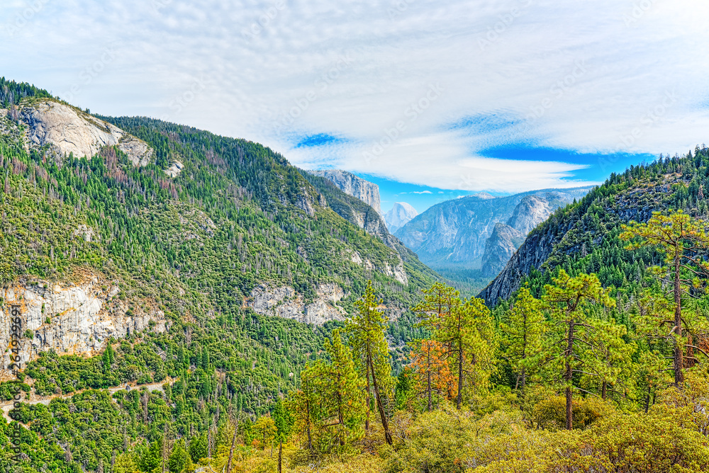 Magnificent national American natural park - Yosemite.