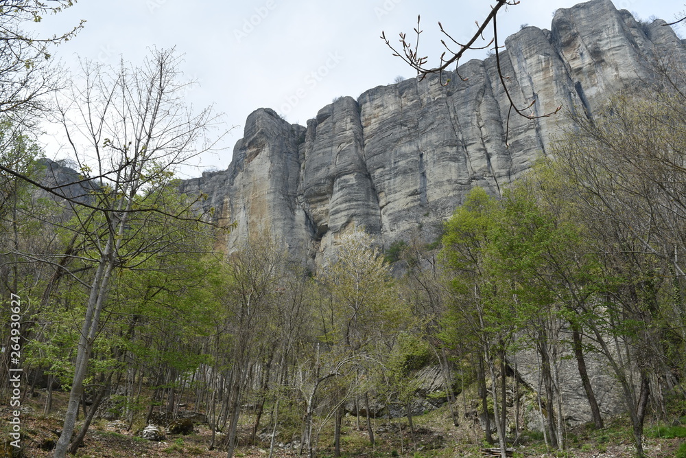 Outdoor and trekking in nature, italian hills 