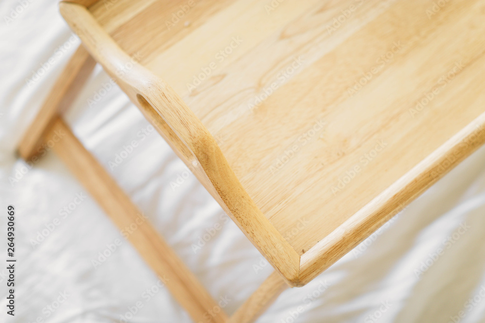 solid wood table for dining in bed