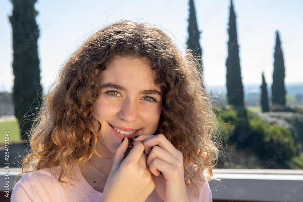 Portrait of a pre-adolescent girl Portrait of a pre-adolescent girl