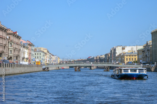 Fontanka river in summer. Saint-Petersburg © evgenfagot