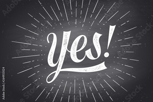 Yes. Lettering for banner, poster and sticker concept