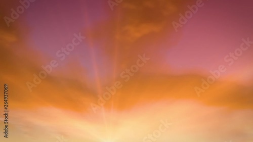 sky with clouds and sun302
