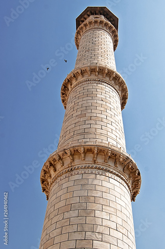 Minaret of Taj Mahal in Agra, India photo