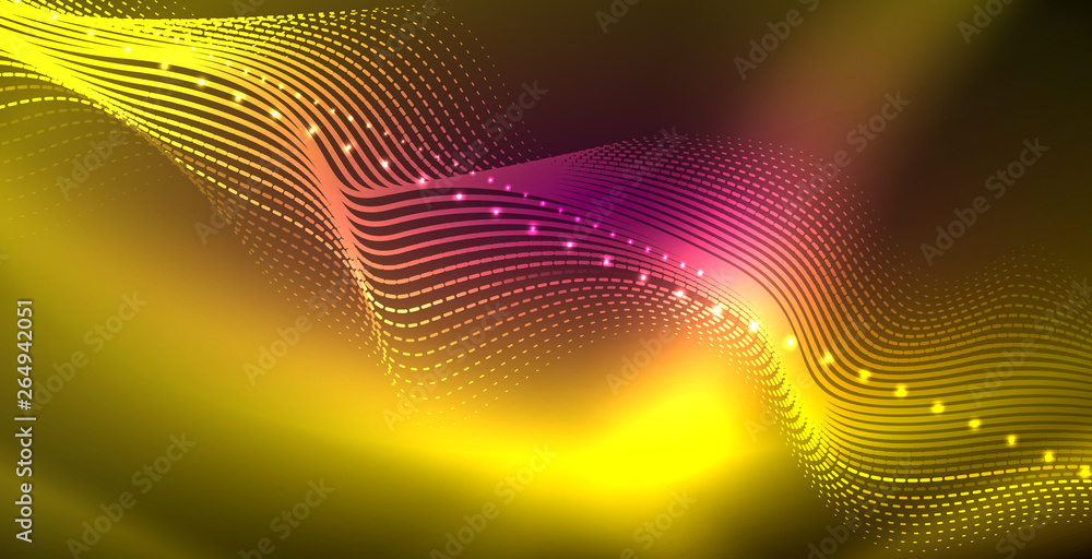 Neon lines shiny glowing background Neon lines shiny glowing background