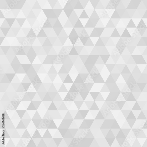 White abstract retro pattern of geometric shapes. Colorful gradient mosaic background. Seamless background. Vector illustration.