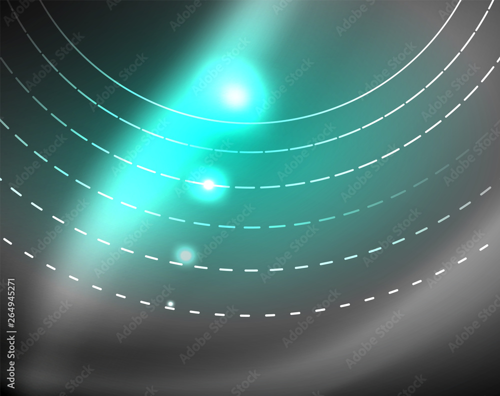 Dark space with neon color glowing lights abstract background Dark space with neon color glowing lights abstract background