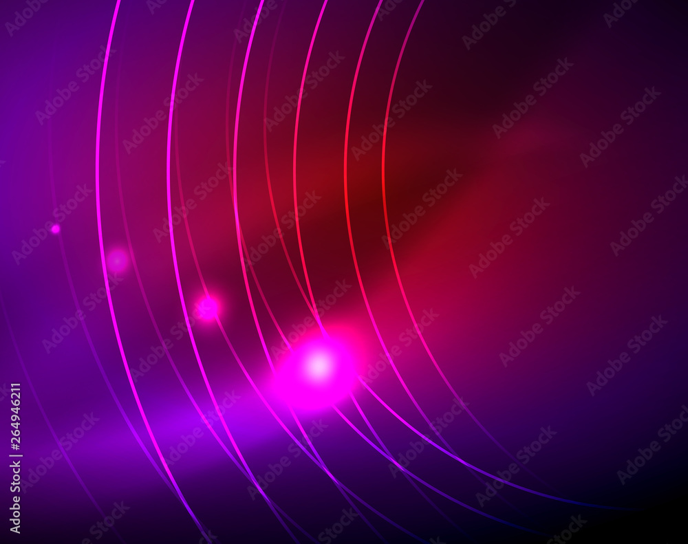 Neon circles abstract background Neon circles abstract background