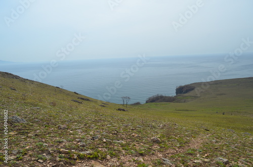 landscape with sea and blue sky