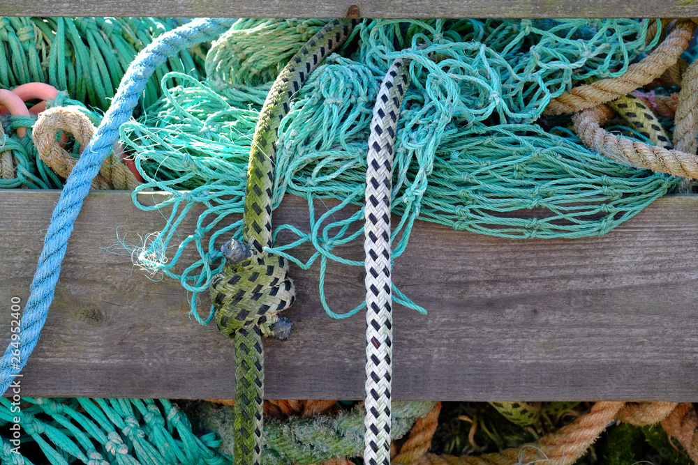 Fischernetz als Dekoration