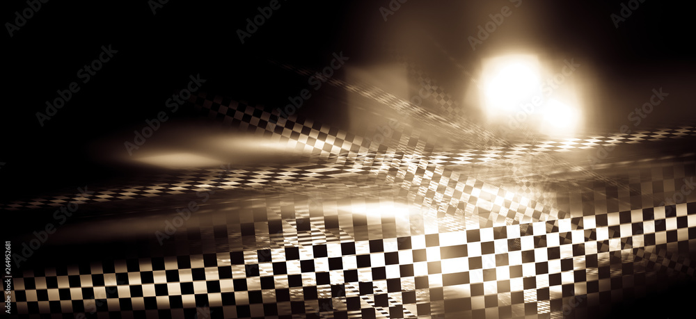Interesting speed abstract background in techno style. Futuristic, suitable for themes of progress, technology, unknown, speed. 