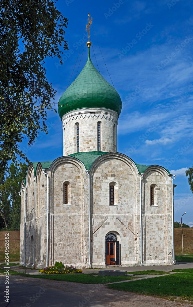 Transfiguration cathedral. City of Pereslavl Zalessky, Russia. Years of construction 1152 - 1157