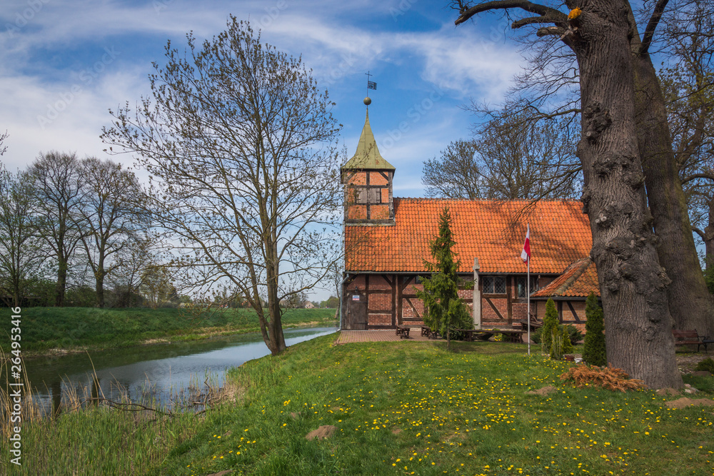 Church in Wroblewo, Pomorskie, Poland