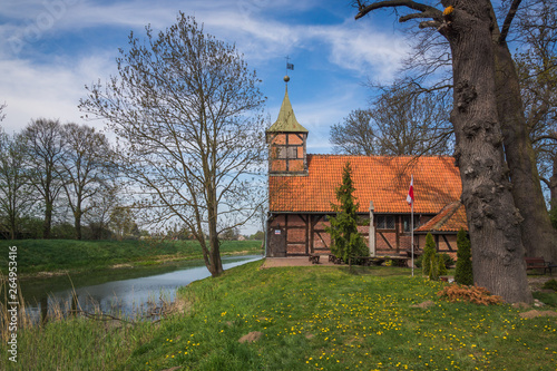 Obraz na płótnie Church in Wroblewo, Pomorskie, Poland w salonie