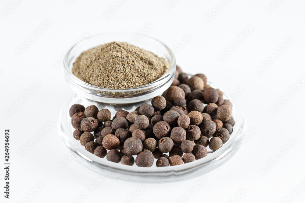 Ground Black Pepper Isolated in white. Ground Black Pepper Isolated in white.