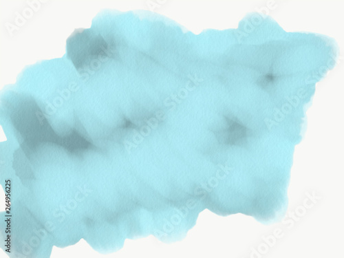 abstract blue blurred background. hand drowing raster illustration for design and decoration.