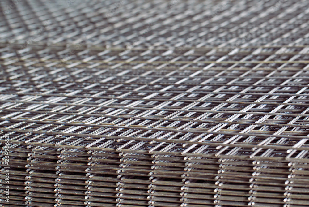 Metal grid. Heavy industry production. Metal rolling plant Metal grid. Heavy industry production. Metal rolling plant