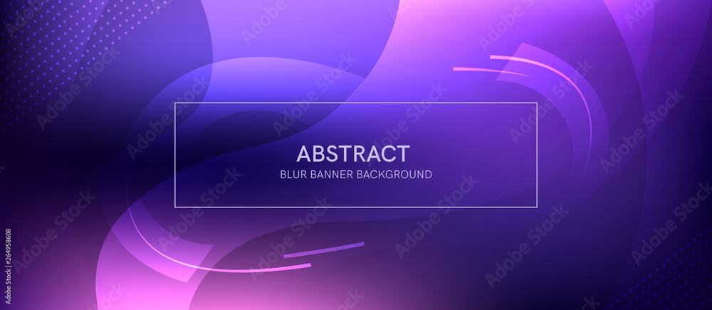 Abstract banner with a gradient shapes and blur Abstract banner with a gradient shapes and blur
