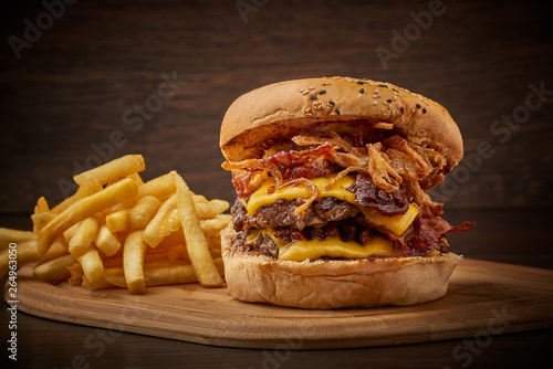 Double Bacon Burger photo