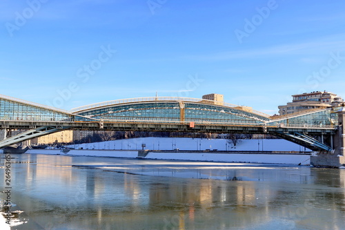 Bogdan Khmelnitsky pedestrian bridge in Moscow