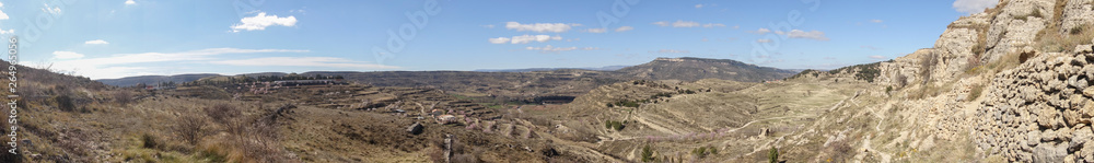 Landscape around the town of Morella in Castellon