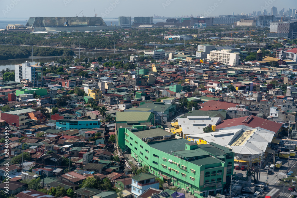Obraz premium Metro manila dense houses