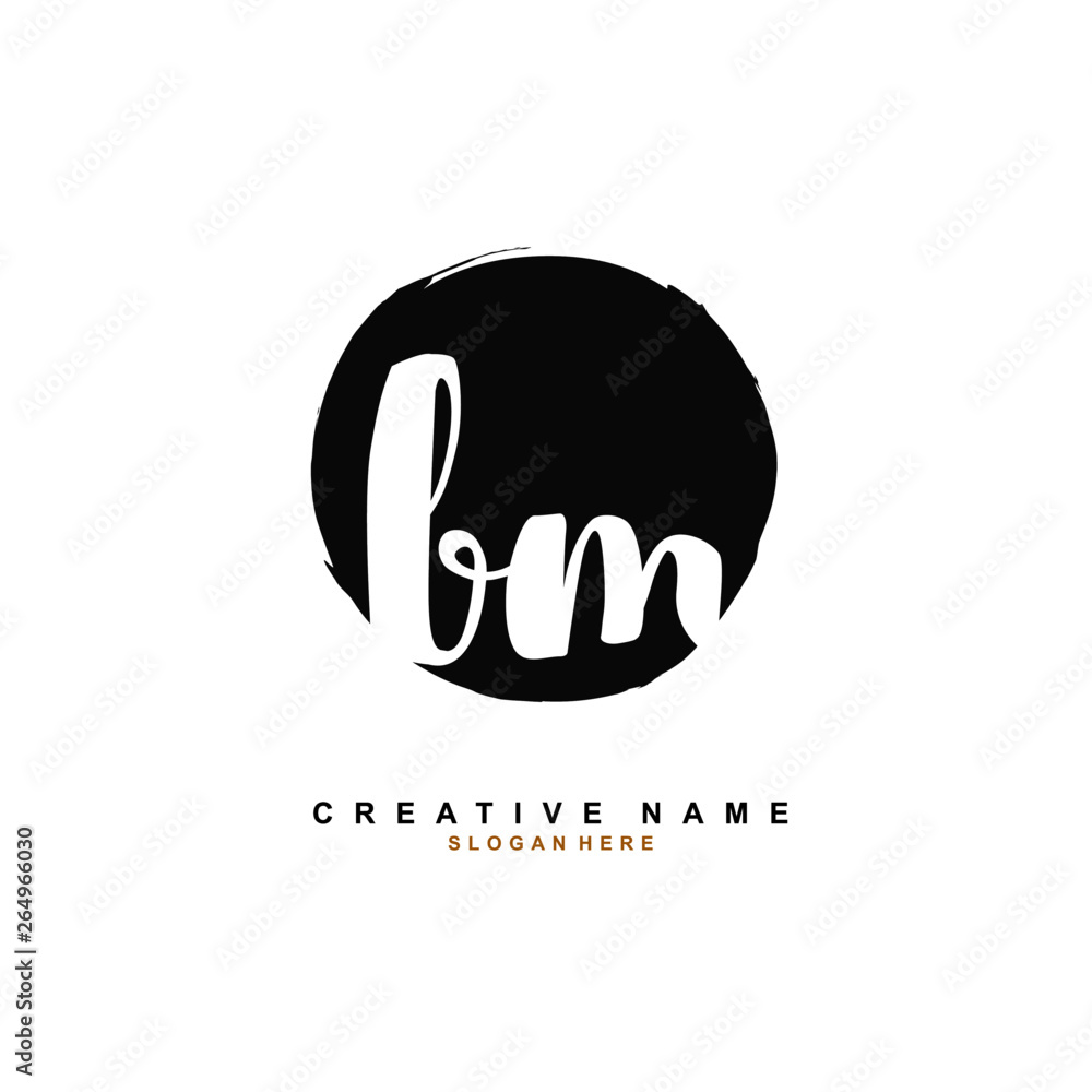 B M BM Initial logo template vector. Letter logo concept B M BM Initial logo template vector. Letter logo concept