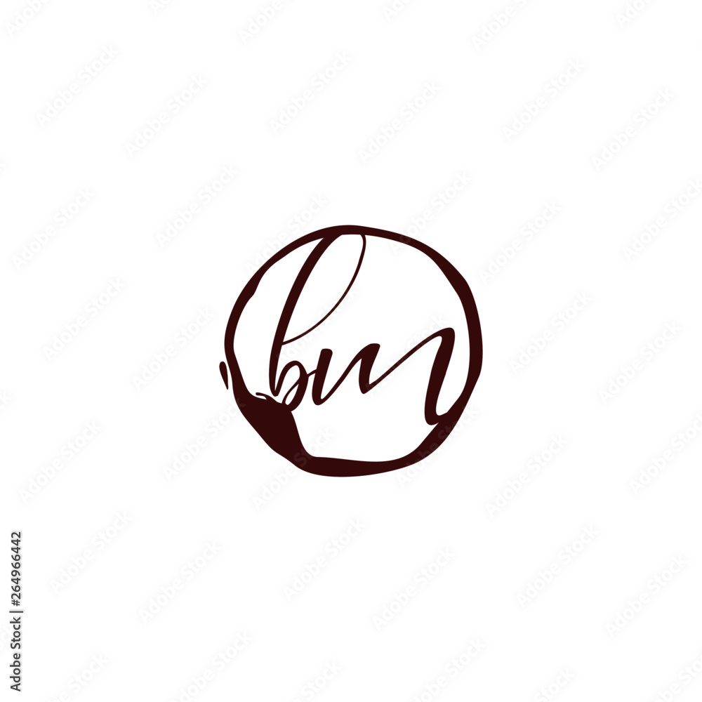 B M BM Initial logo template vector. Letter logo concept B M BM Initial logo template vector. Letter logo concept