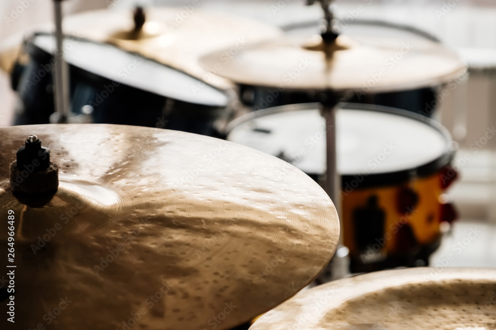 Obraz premium Drum set blurred background