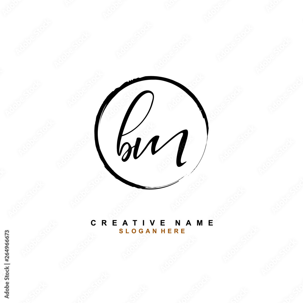 B M BM Initial logo template vector. Letter logo concept B M BM Initial logo template vector. Letter logo concept