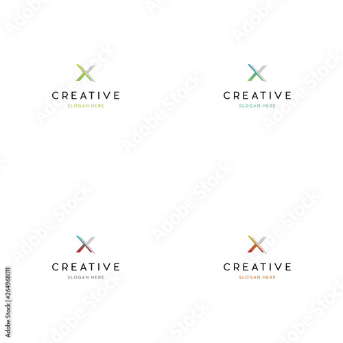 Letter X Logo Design Template Illustration, Letter X Logo can be used for company, sign, icon, and others
